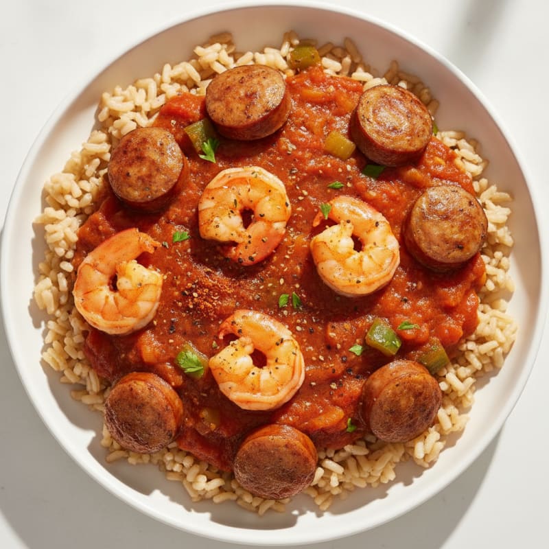 Andouille Creole with Rice