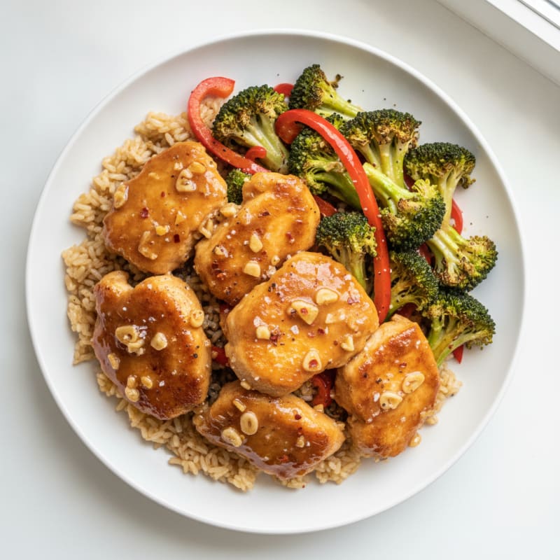General Tso's Chicken with Broccoli