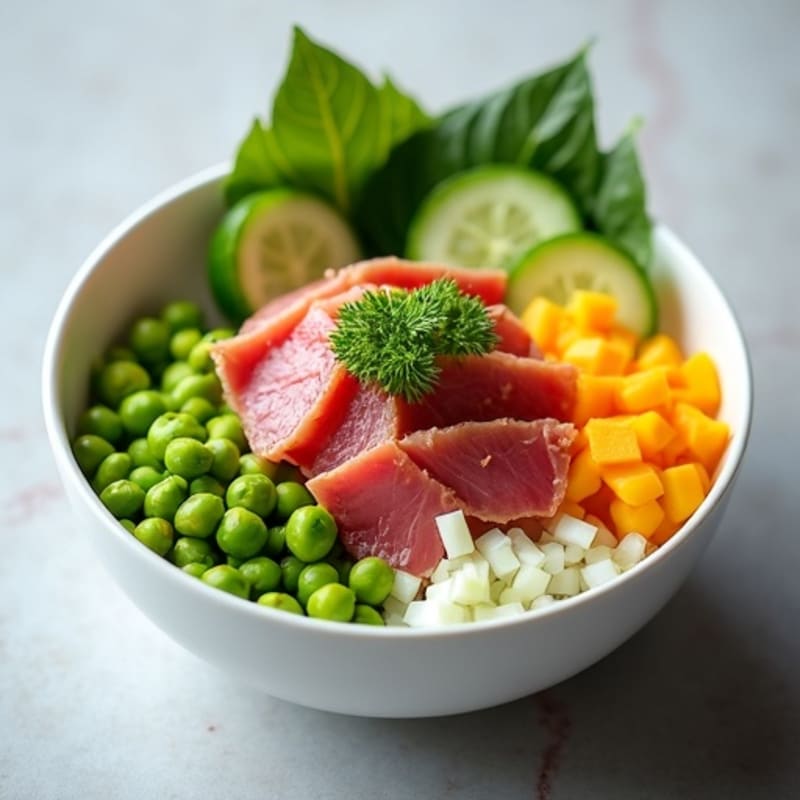 Fresh Ahi Tuna Poke Bowl with Mango