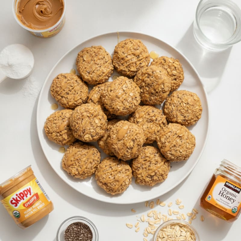 Vanilla Peanut Butter Protein Bites