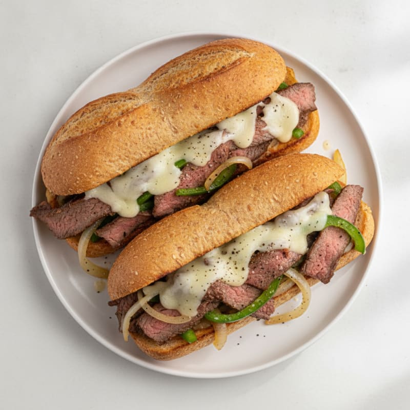 Clean Philly Cheesesteak Sandwich