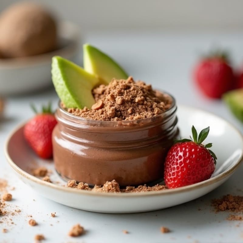Chocolate Protein Mousse with Avocado