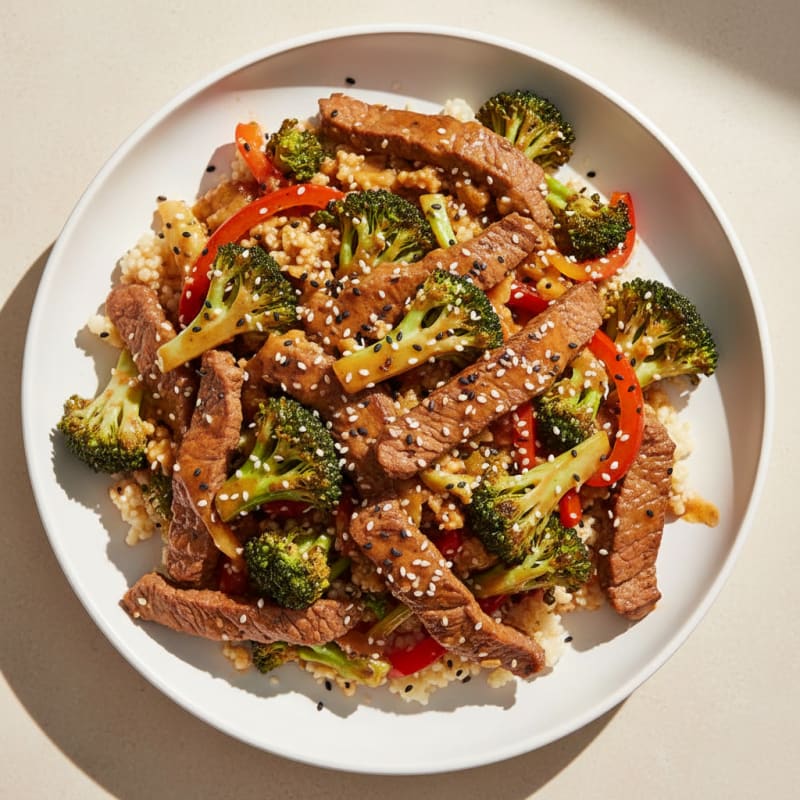 Sesame Beef and Broccoli Stir-Fry