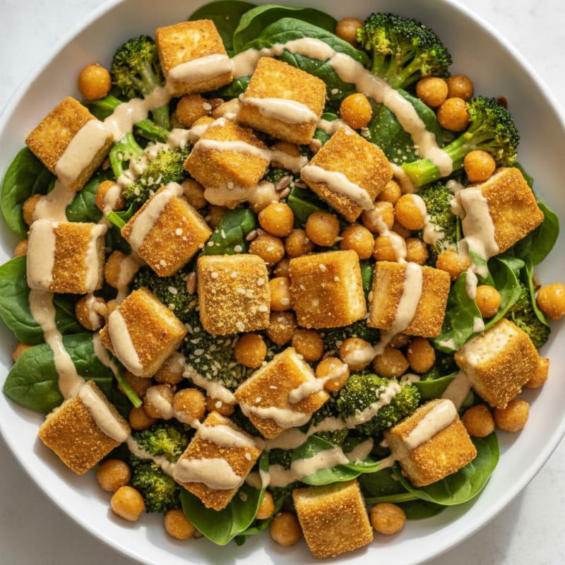 Roasted Vegetable and Chickpea Bowl