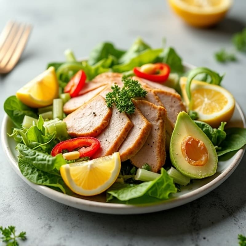Herb-Lemon Wild Tuna Salad with Crunchy Vegetables