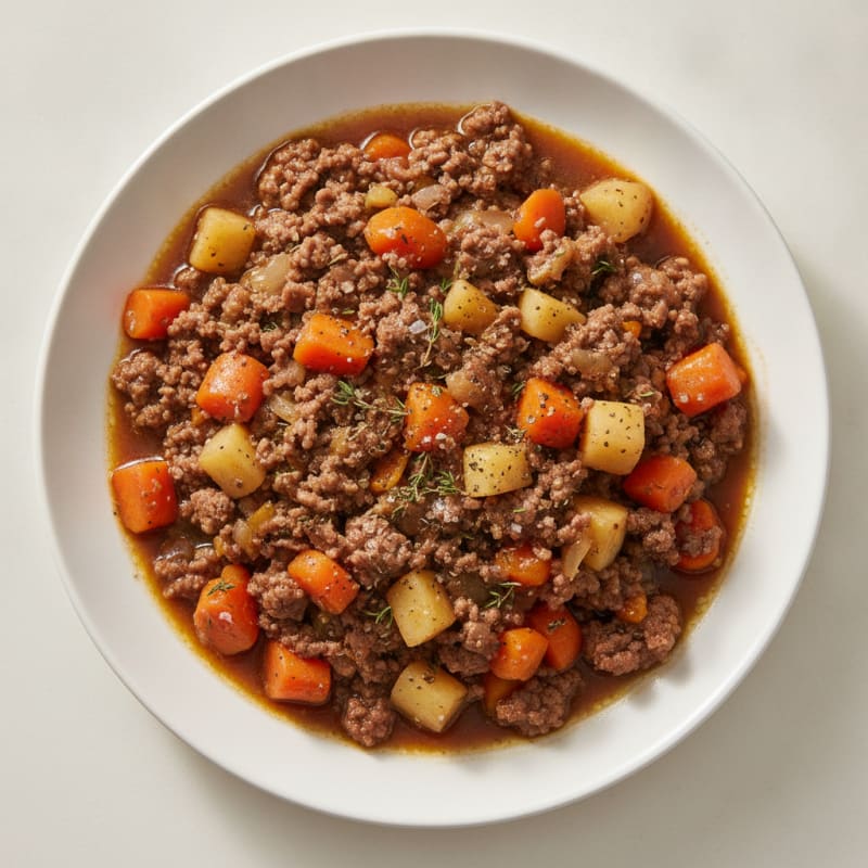 Savory Beef Mince with Root Vegetables