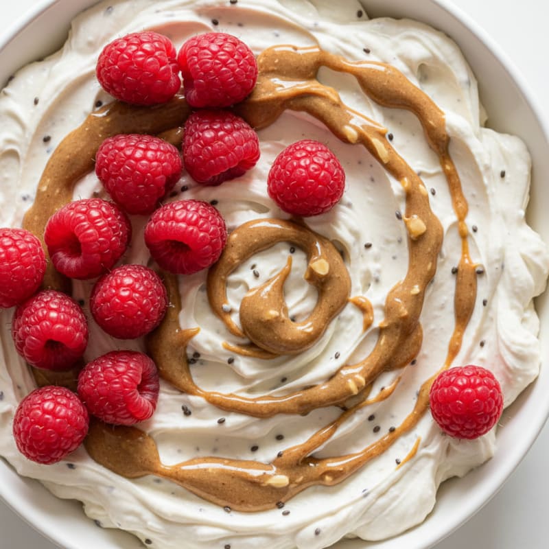 Silky Greek Yogurt Protein Pudding with Berries
