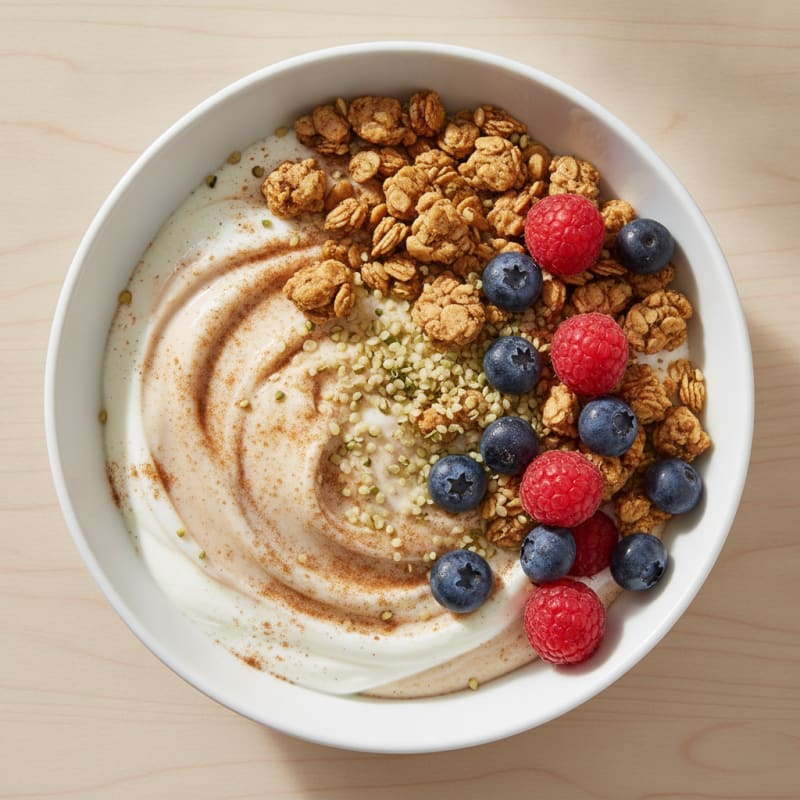 Yogurt with Granola and Berries