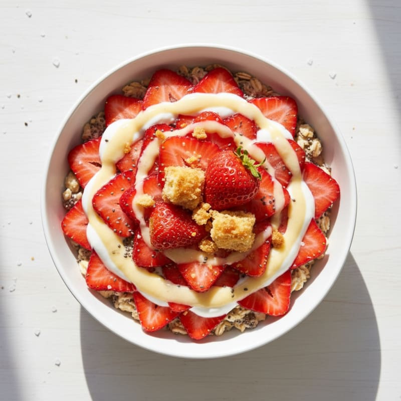 Strawberry Shortcake Overnight Oats