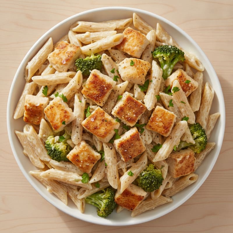 Garlic Parmesan Chicken Alfredo Pasta