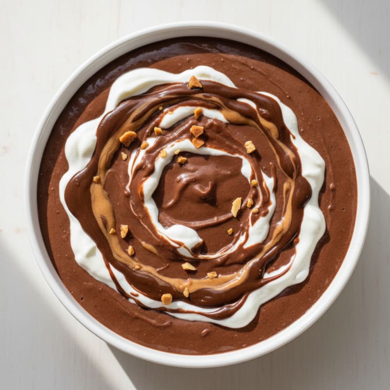 Silky Chocolate Protein Pudding with Greek Yogurt