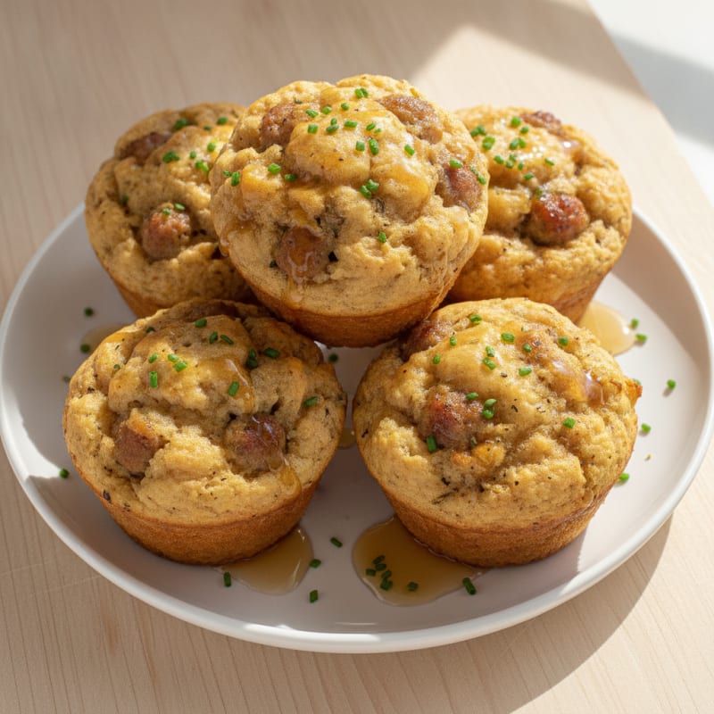 Sausage Pancake Breakfast Muffins