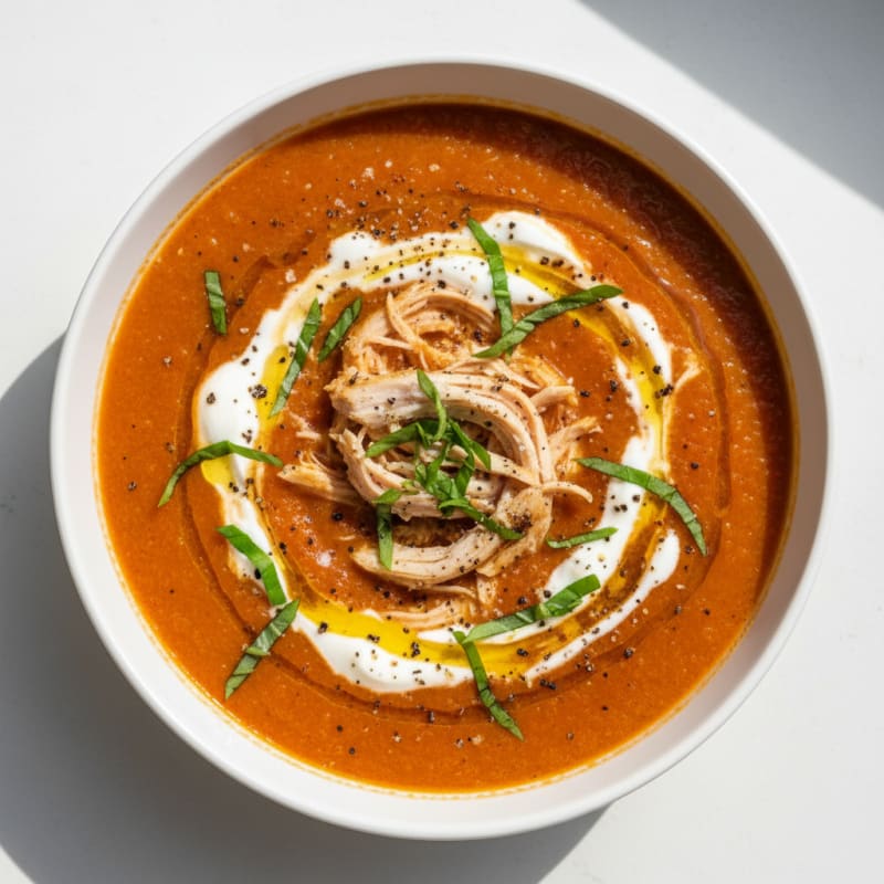 Creamy Roasted Tomato Basil Soup