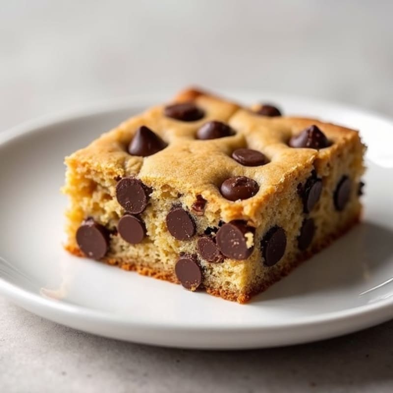 Protein-Packed Almond Flour Chocolate Chip Cookie Cake