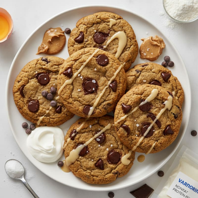High-Protein Dark Chocolate Chip Cookies