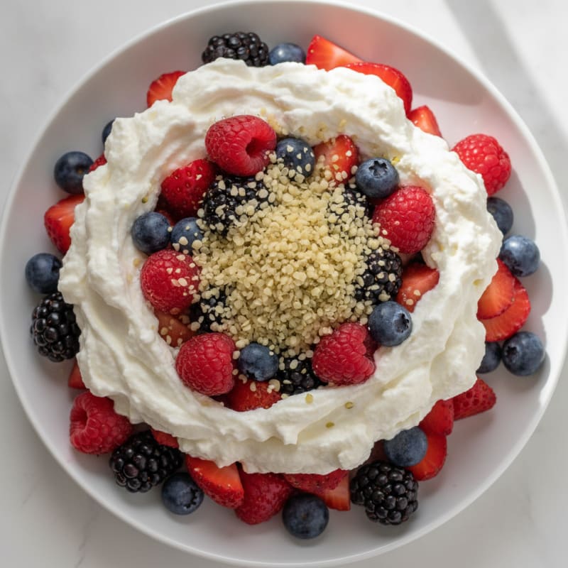 Greek Yogurt Protein Parfait with Mixed Berries