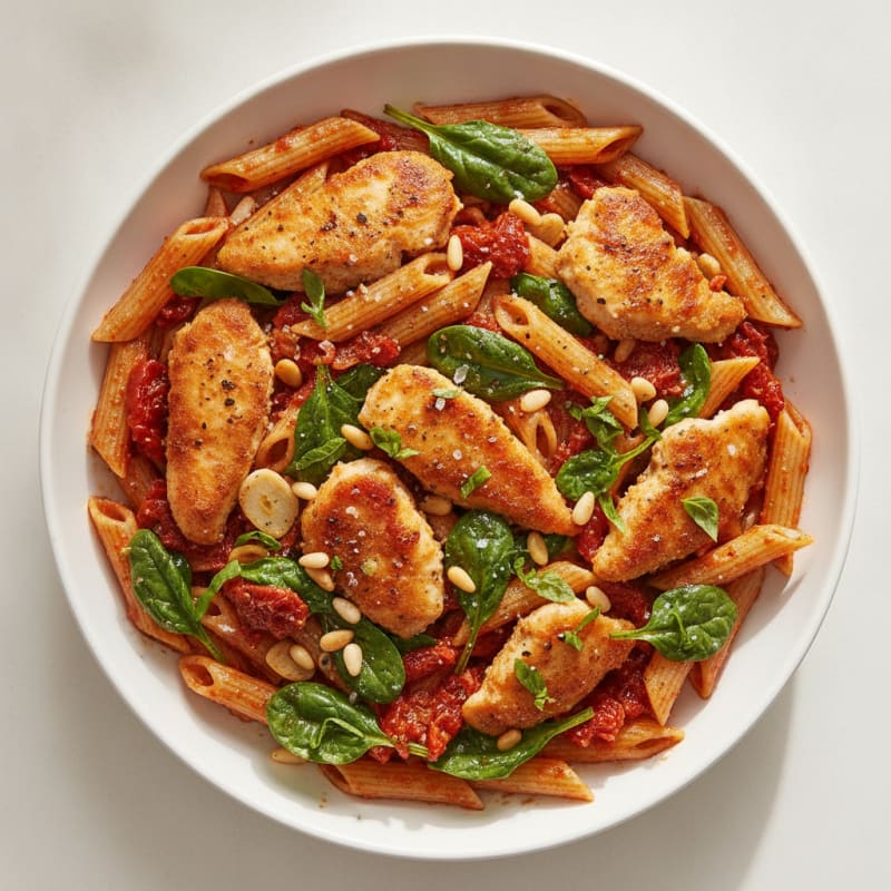 Sun-Dried Tomato Pesto Chicken Pasta