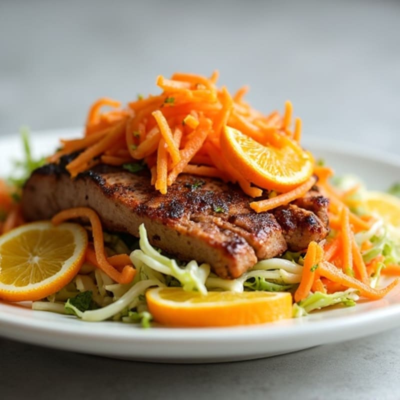 Citrus-Garlic Pulled Pork with Fresh Slaw
