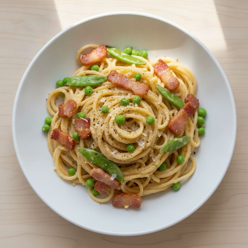 Classic Carbonara with Crispy Pancetta