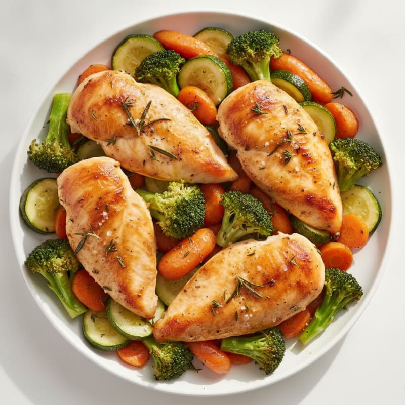 Lemon Herb Roasted Chicken and Vegetables