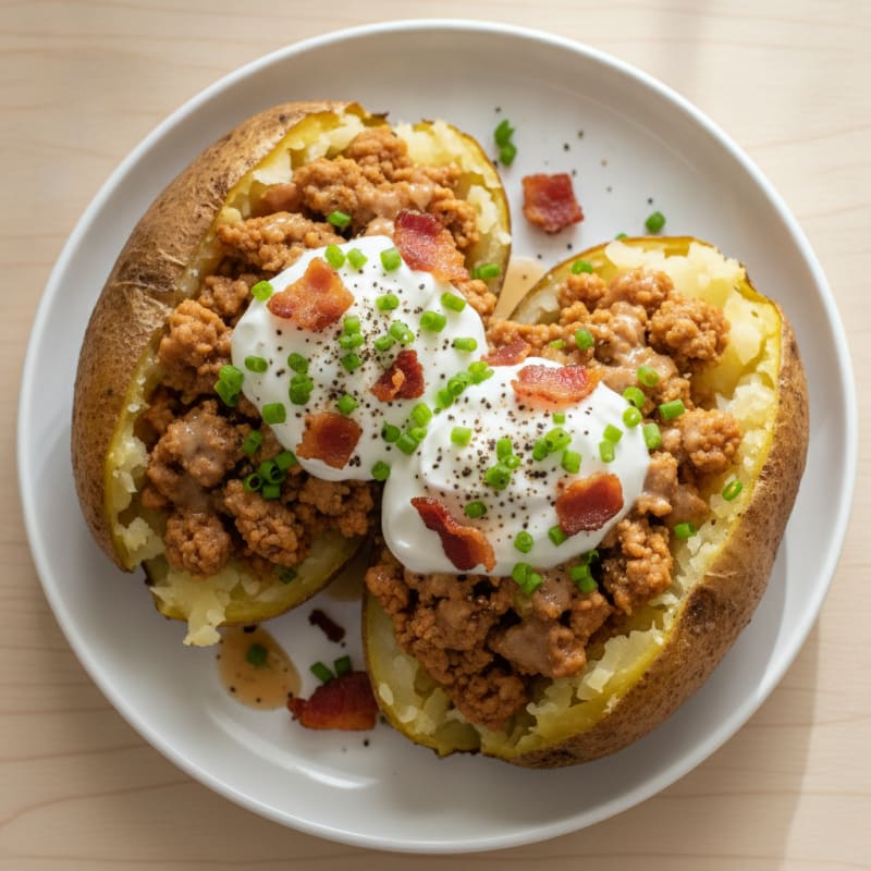 Loaded Baked Potatoes with Chives
