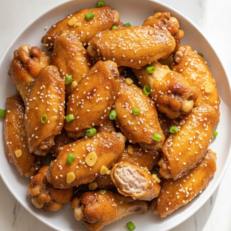 Baked Honey-Garlic Chicken Wings