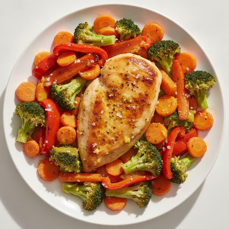 Chicken and Roasted Vegetable Medley