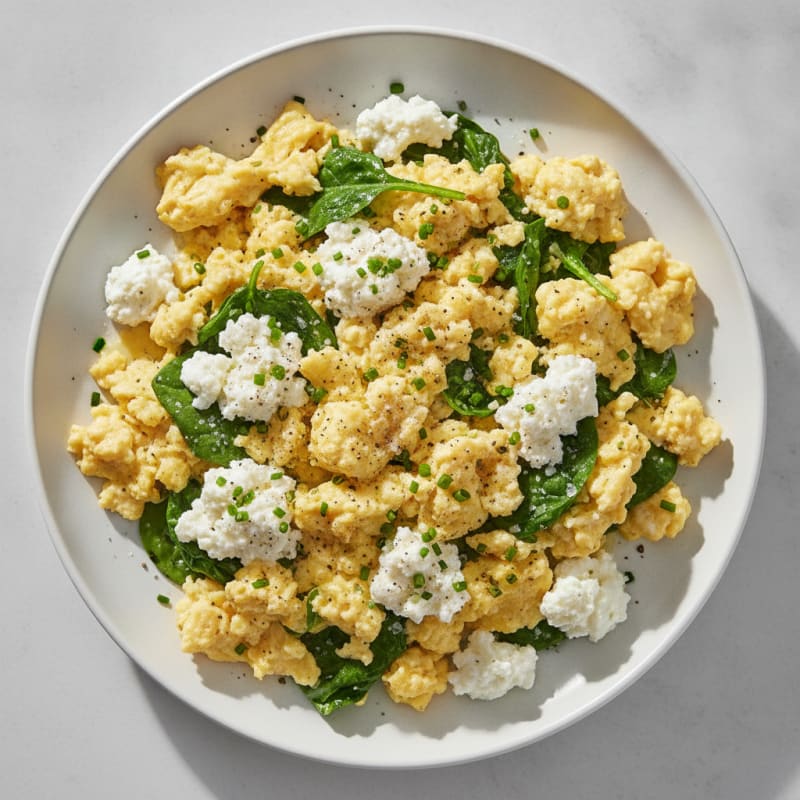 Savory Egg and Cottage Cheese Scramble