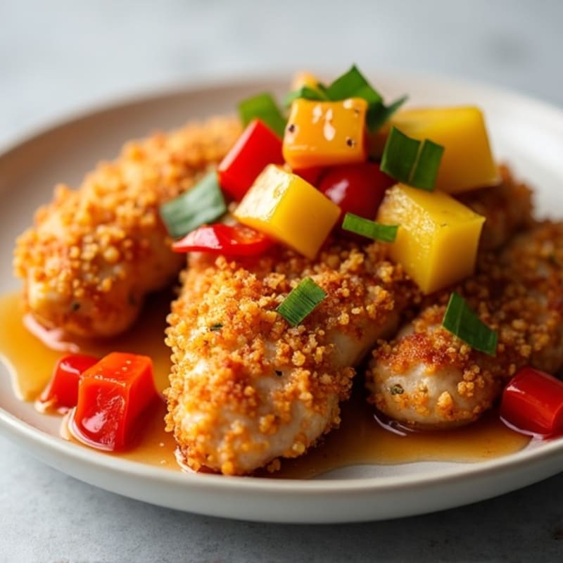 Crispy Baked Sweet and Sour Chicken