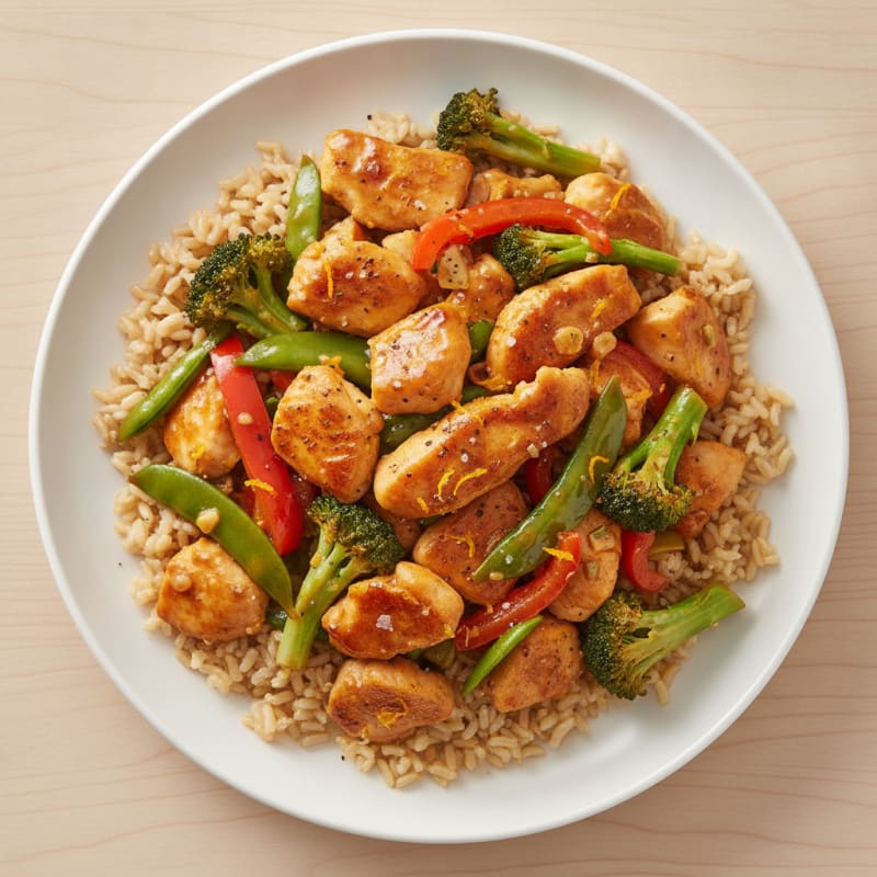 Orange Glazed Chicken Stir-Fry