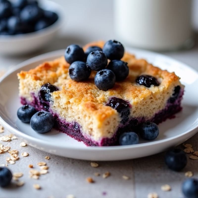 Blueberry Baked Oatmeal, Low Carb