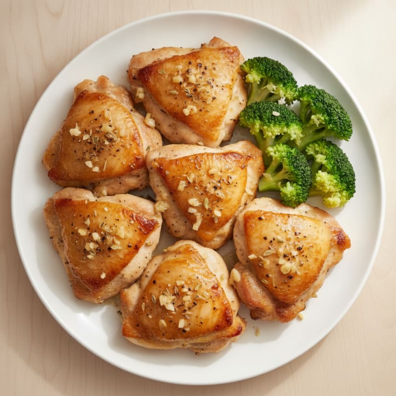 Pan-Seared Chicken Thighs with Garlic Herbs