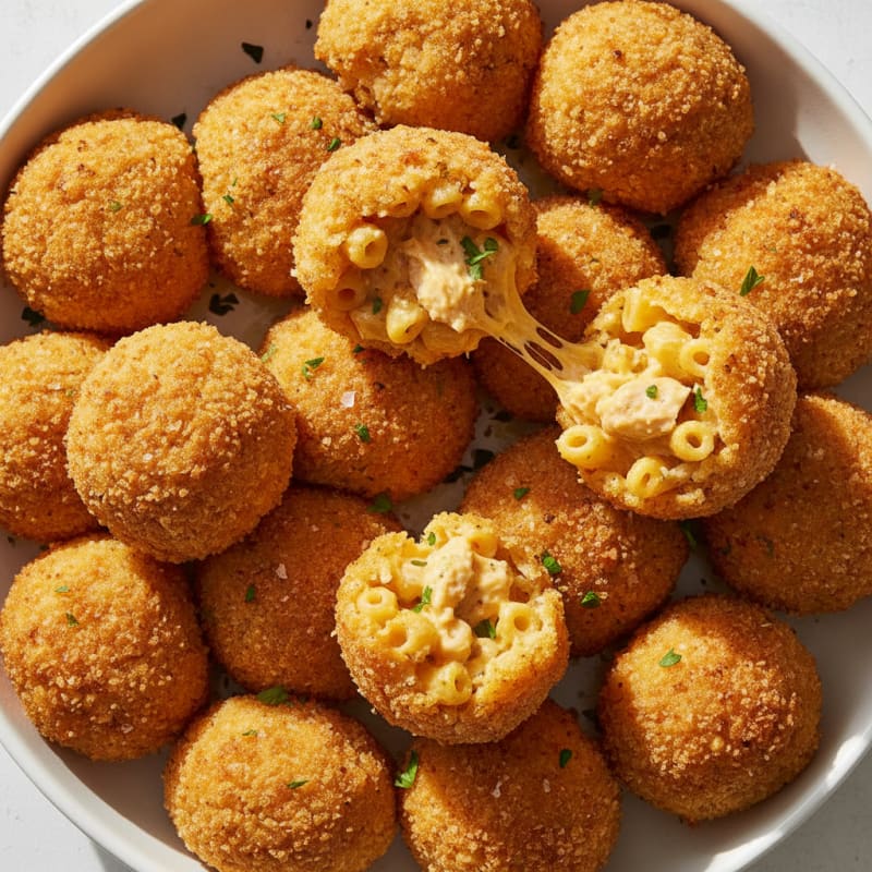 High-Protein Air-Fried Mac & Cheese Balls