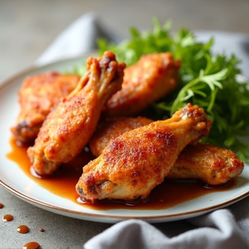 Crispy Baked Honey-Garlic Chicken Wings