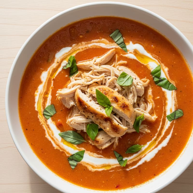 Creamy Roasted Tomato Basil Soup
