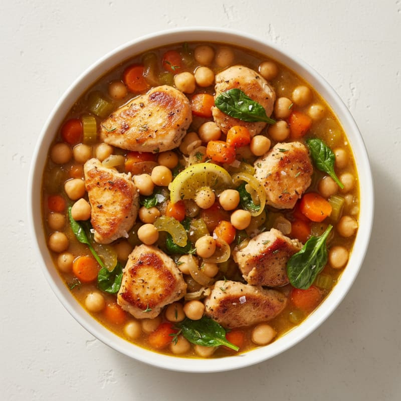 Hearty Chicken and Chickpea Stew