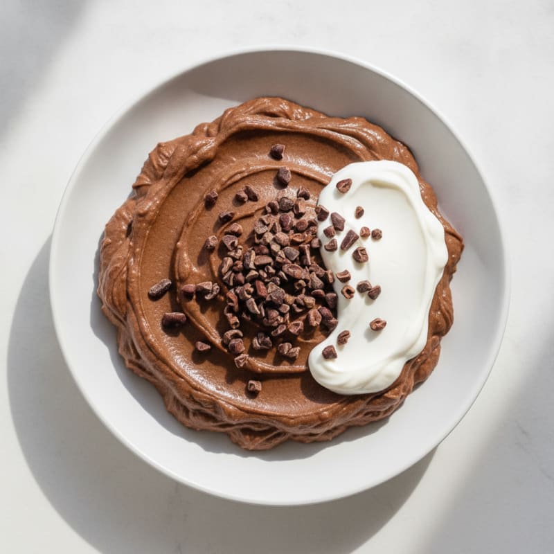 Silky Chocolate Protein Pudding with Greek Yogurt