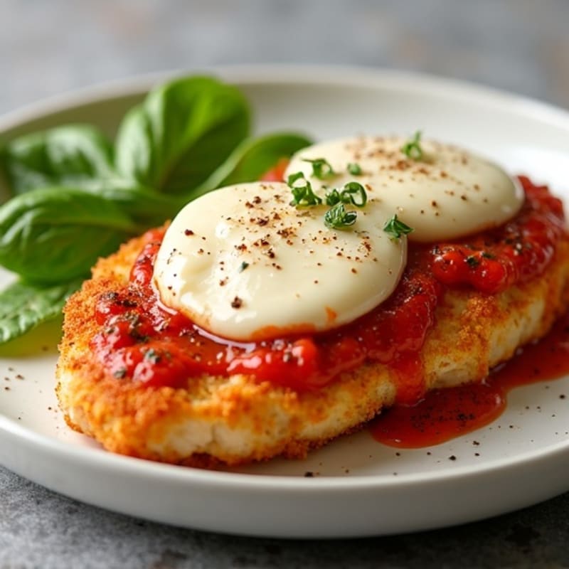Healthy Crispy Chicken Parmesan