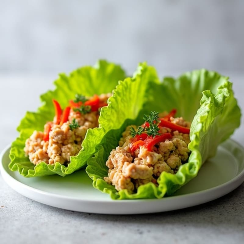 Fresh Spicy Tuna Lettuce Wraps