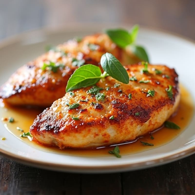 Pan-Seared Honey-Garlic Glazed Chicken Breasts