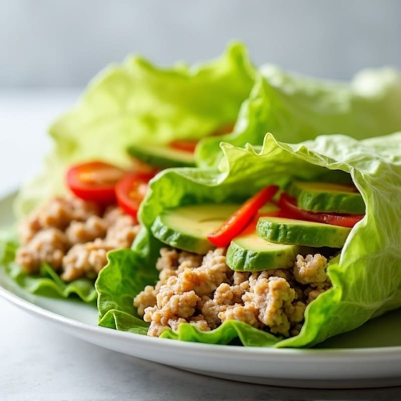 Creamy Avocado Turkey Lettuce Wrap