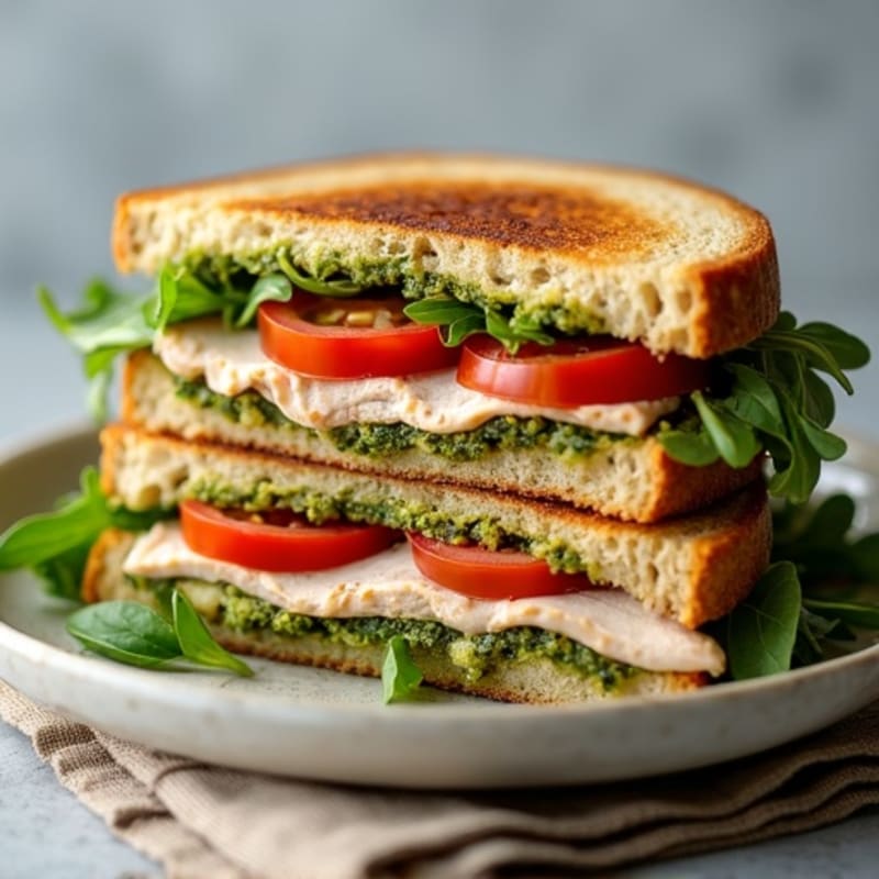 Herb-Roasted Turkey Pesto Panini
