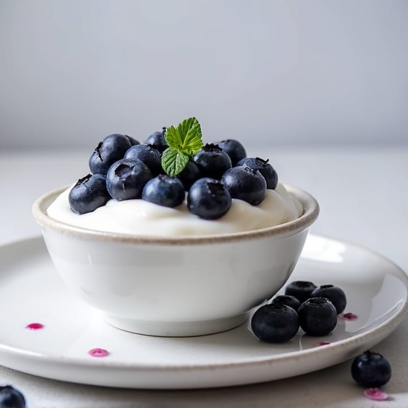 Greek Yogurt with Blueberries