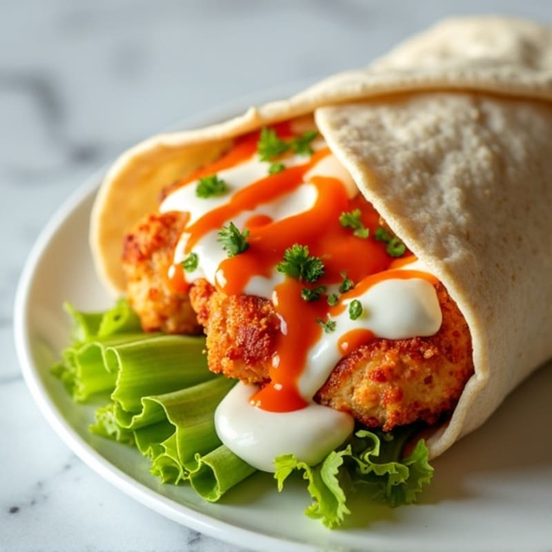 Crispy Buffalo Ranch Chicken Wrap