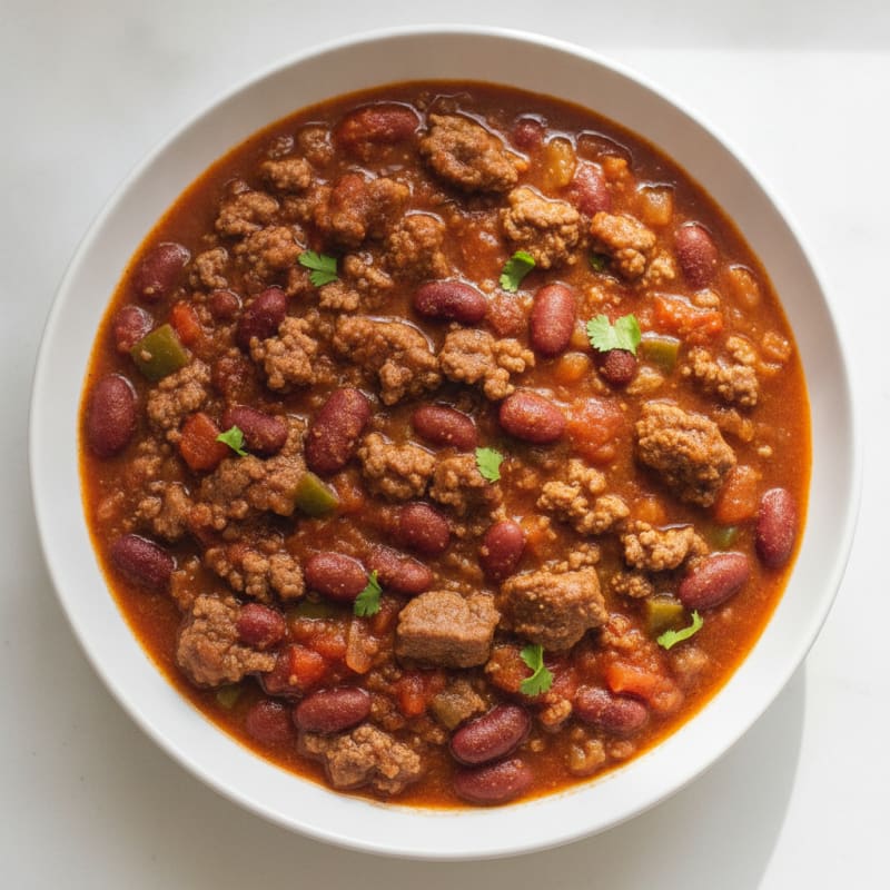 Hearty Slow Cooker Beef Chili