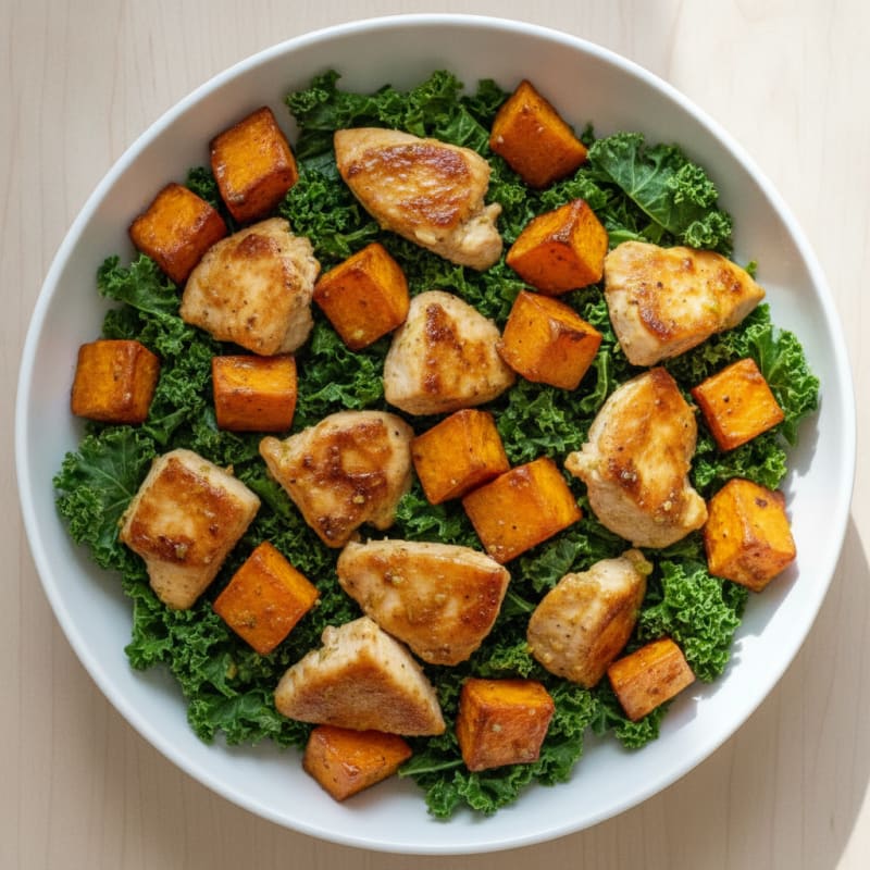 Roasted Honey-Lime Chicken and Sweet Potato Bowl