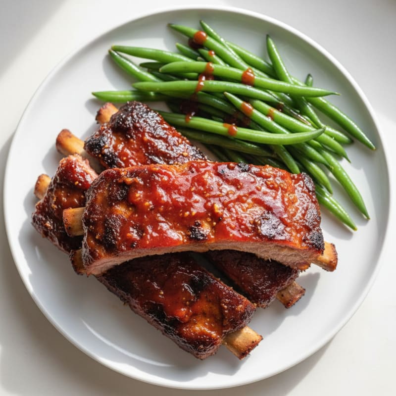 Smoked BBQ Ribs with Tangy Glaze