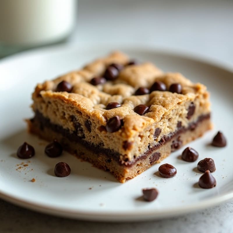 Protein-Packed Almond Flour Chocolate Chip Cookie Cake