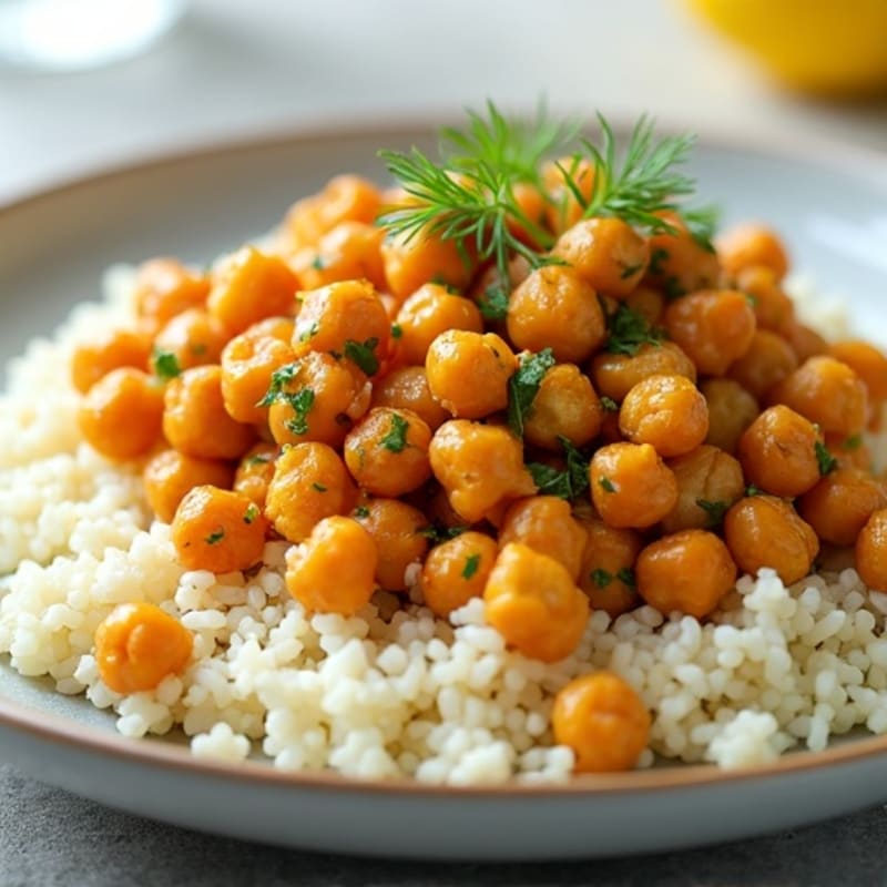 Hearty Chickpea Dill with Cauliflower Rice