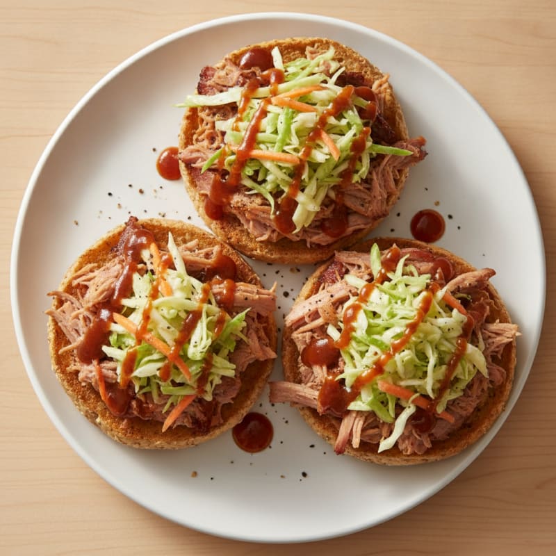 Clean BBQ Pulled Pork Sandwiches